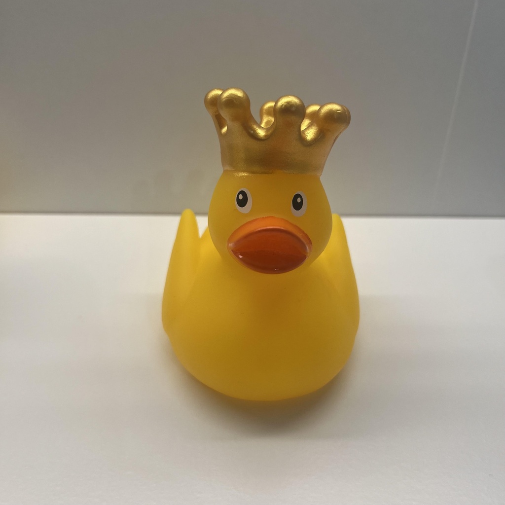 Duck with Crown, yellow - بطة