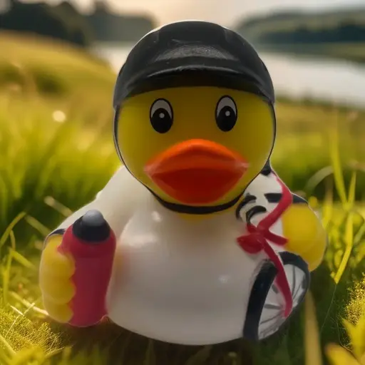 Cyclist Duck - بطة