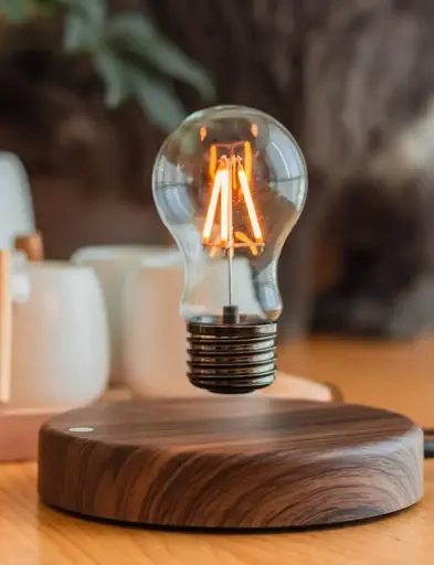 Levitating Lamp Round Base - لمبة